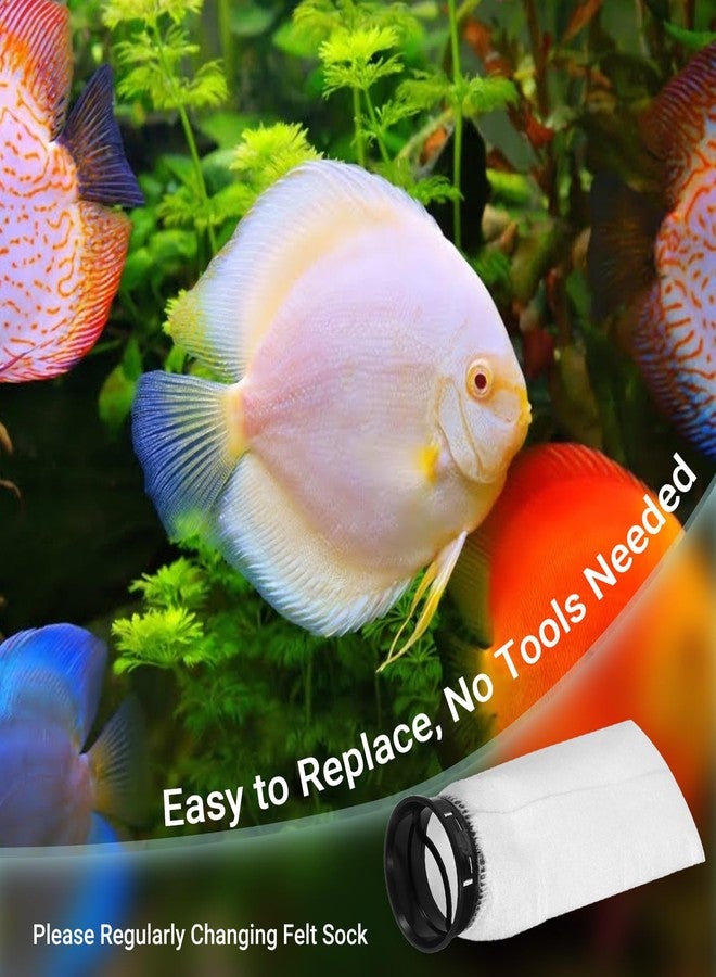 wutfuooo 6 Pack 2.75 Inch 225 Micron Filter Sock Fits Waterbox Aquarium Models, Fits Eshopps Aquarium Models, Fits Fiji Cube Aquariums, Also Fits All 2.75" Filter Sock Holders, Check Size First - Image 5